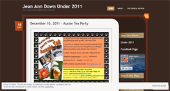 Desktop Screenshot of jeananndownunder2011.wordpress.com