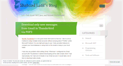 Desktop Screenshot of mshahzadlatif.wordpress.com
