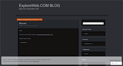 Desktop Screenshot of explorewebnews.wordpress.com