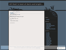 Tablet Screenshot of darkandbright.wordpress.com