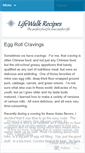 Mobile Screenshot of lifewalkrecipes.wordpress.com