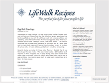 Tablet Screenshot of lifewalkrecipes.wordpress.com