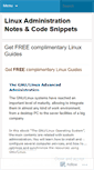 Mobile Screenshot of linuxconfig.wordpress.com