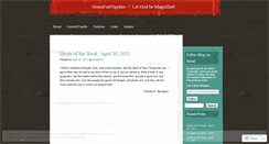 Desktop Screenshot of graceforpilgrims.wordpress.com