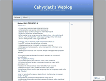 Tablet Screenshot of cahyojati.wordpress.com