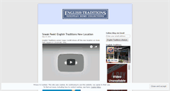 Desktop Screenshot of englishtraditions.wordpress.com