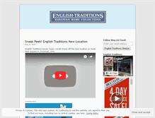 Tablet Screenshot of englishtraditions.wordpress.com