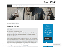 Tablet Screenshot of ironclef.wordpress.com