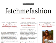 Tablet Screenshot of fetchmefashion.wordpress.com