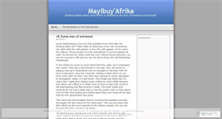 Desktop Screenshot of mayibuye.wordpress.com