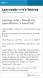 Mobile Screenshot of learnguitarinfo.wordpress.com