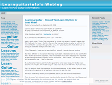Tablet Screenshot of learnguitarinfo.wordpress.com