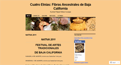 Desktop Screenshot of cuatroetnias.wordpress.com