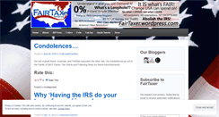 Desktop Screenshot of fairtaxer.wordpress.com