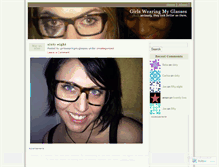 Tablet Screenshot of girlswearingmyglasses.wordpress.com