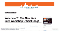 Desktop Screenshot of newyorkjazzworkshop.wordpress.com