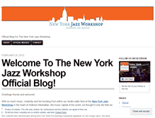 Tablet Screenshot of newyorkjazzworkshop.wordpress.com