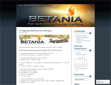 Tablet Screenshot of betaniaelsalvador.wordpress.com