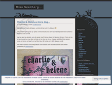 Tablet Screenshot of misssvedberg.wordpress.com