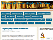 Tablet Screenshot of bibliotecaseminario.wordpress.com