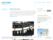 Tablet Screenshot of lexsoul.wordpress.com