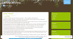 Desktop Screenshot of lietuslietuvoj.wordpress.com
