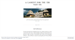 Desktop Screenshot of lamentforthetirnanog.wordpress.com