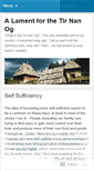 Mobile Screenshot of lamentforthetirnanog.wordpress.com