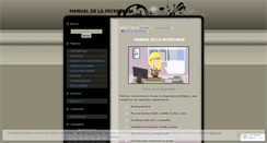 Desktop Screenshot of manualsecretaria.wordpress.com