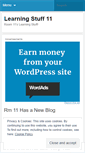 Mobile Screenshot of learningstuff11.wordpress.com
