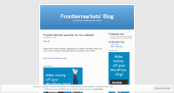 Desktop Screenshot of frontiermarkets09.wordpress.com