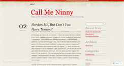 Desktop Screenshot of callmeninny.wordpress.com