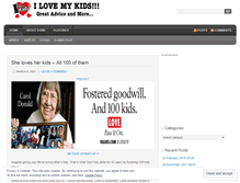 Tablet Screenshot of iheartmykids.wordpress.com