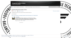 Desktop Screenshot of footprintreviews.wordpress.com
