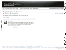 Tablet Screenshot of footprintreviews.wordpress.com