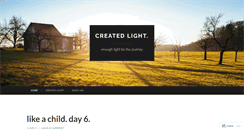 Desktop Screenshot of createdlight.wordpress.com
