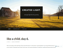 Tablet Screenshot of createdlight.wordpress.com