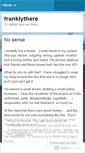 Mobile Screenshot of franklythere.wordpress.com