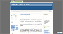 Desktop Screenshot of customerstreettraining.wordpress.com