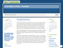 Tablet Screenshot of customerstreettraining.wordpress.com