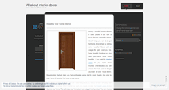 Desktop Screenshot of interiordoors11.wordpress.com