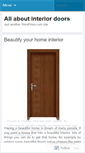 Mobile Screenshot of interiordoors11.wordpress.com