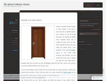 Tablet Screenshot of interiordoors11.wordpress.com