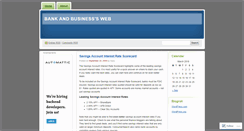 Desktop Screenshot of bankandbusiness.wordpress.com