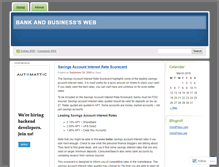 Tablet Screenshot of bankandbusiness.wordpress.com
