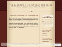 Tablet Screenshot of farmerswifecountrygiftstore.wordpress.com