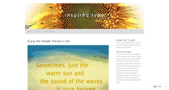 Desktop Screenshot of inspiredtype.wordpress.com