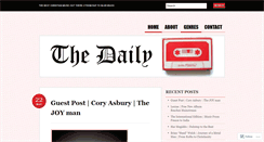 Desktop Screenshot of dailymixtape.wordpress.com