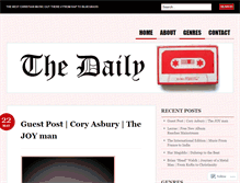 Tablet Screenshot of dailymixtape.wordpress.com