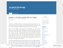 Tablet Screenshot of expatriatology.wordpress.com